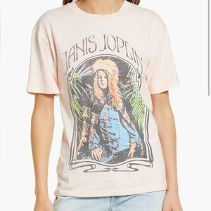 Daydreamer Janice Joplin pink graphic tee size small